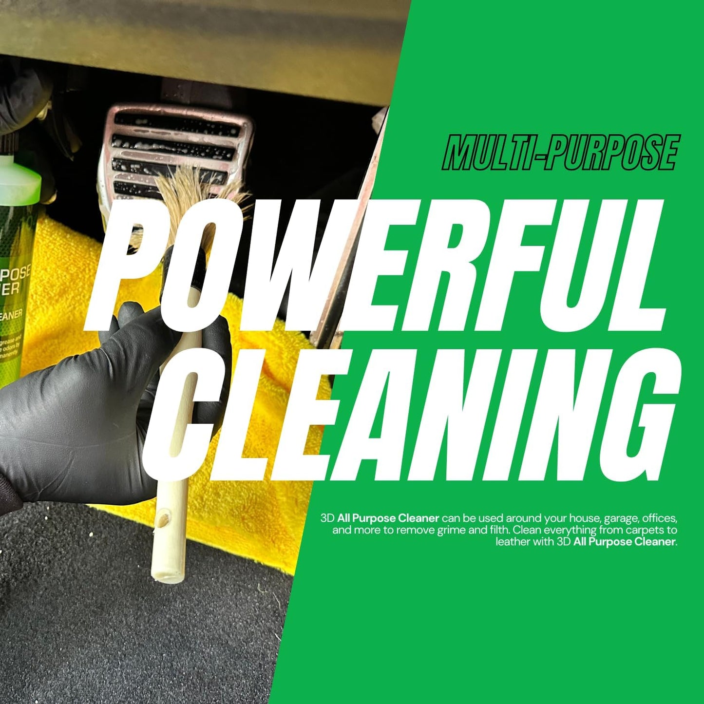 3D All Purpose Cleaner – High-Performance Interior & Exterior Car Cleaner for Vinyl, Leather