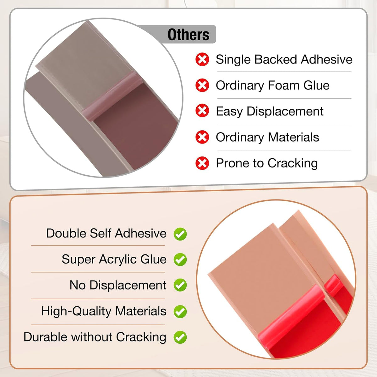 Floor Transition Strip Self Adhesive Vinyl Door Threshold for Doorways Carpet Edging Trim Overlap