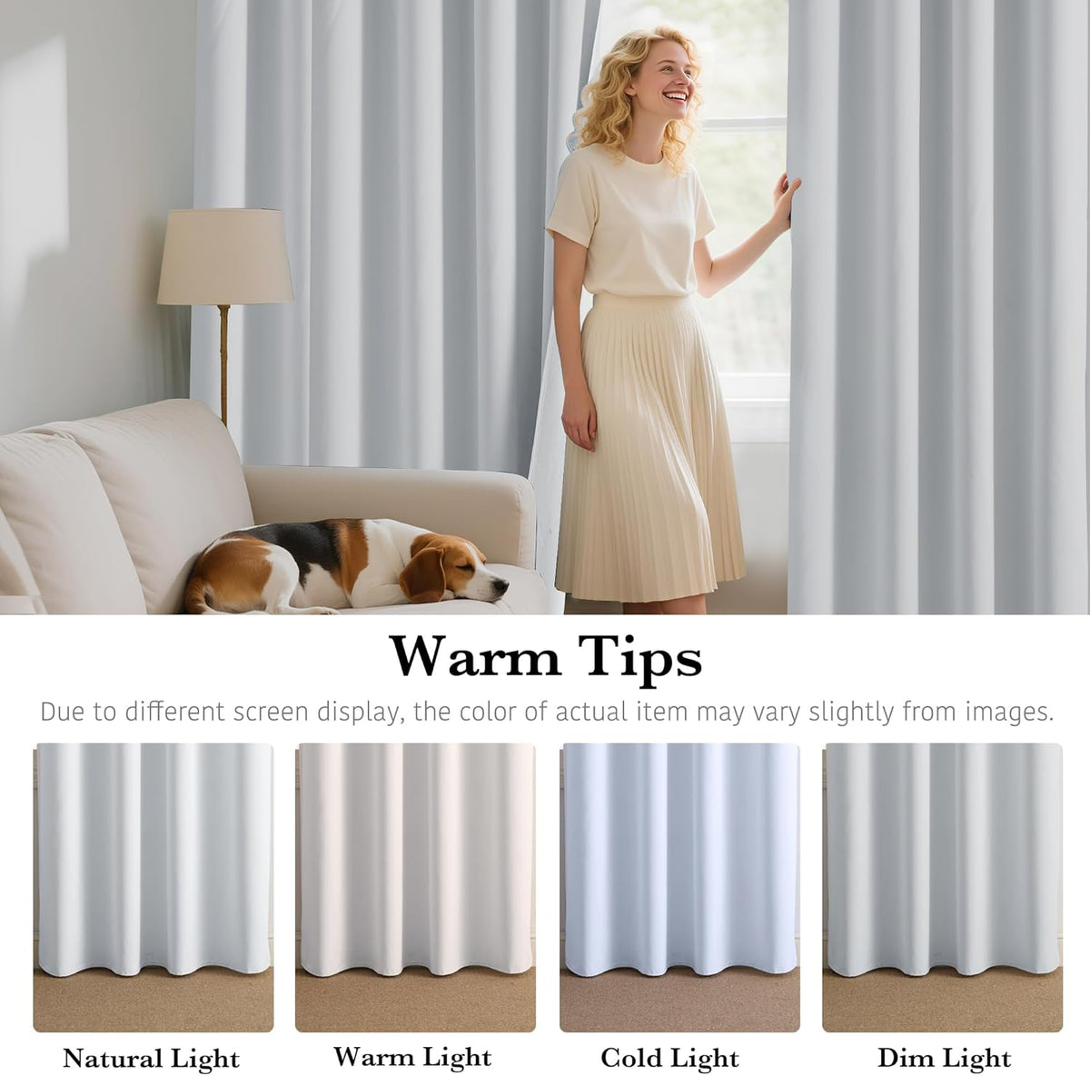 RYB HOME Mini Small 100% Blackout Curtains for Kitchen, Energy Saving Heat Blocking Half Window