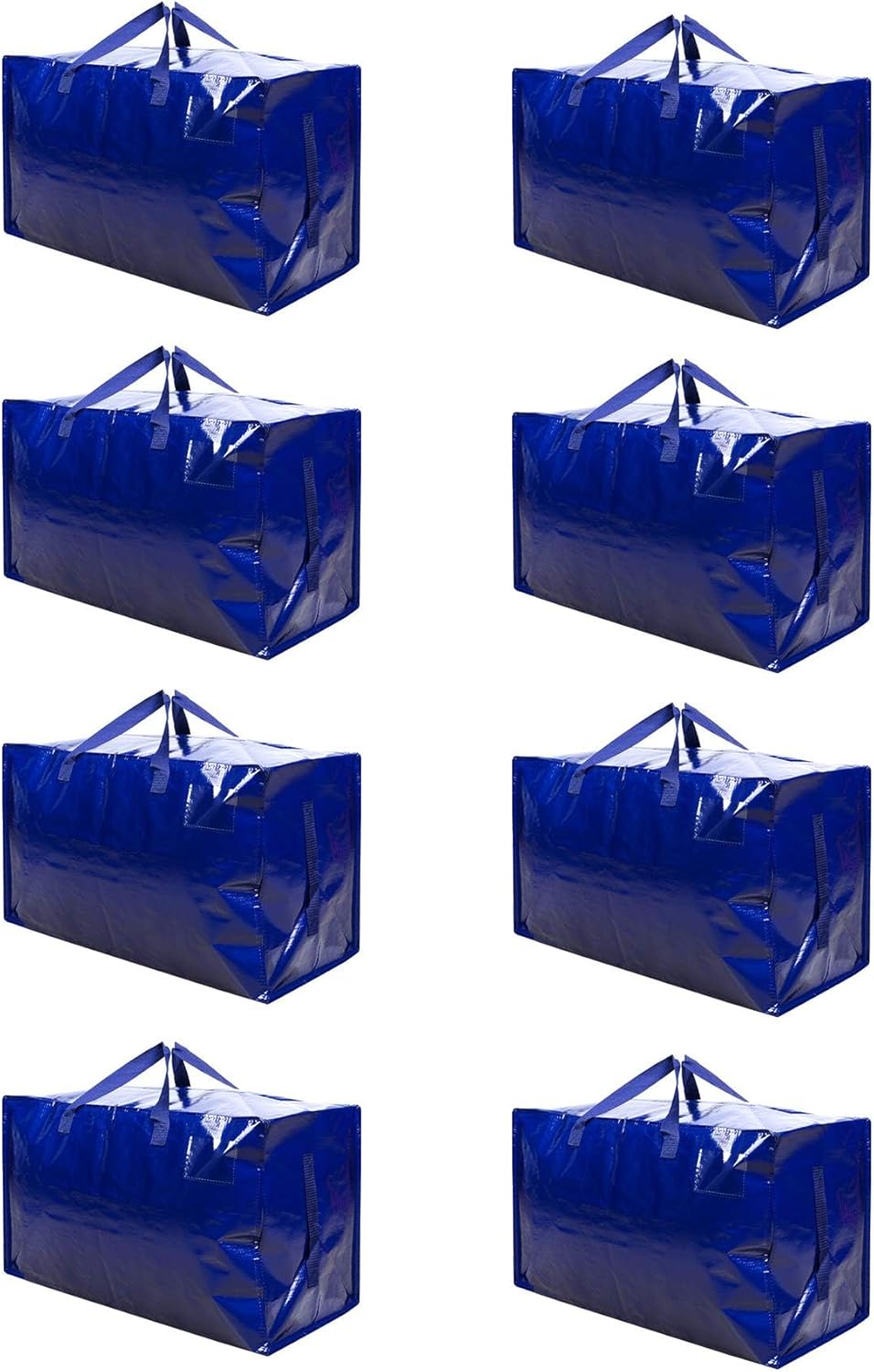 VENO 8 Pack Moving and Storage Bags, Heavy Duty, Alternative to Moving Boxes, Large Packing Totes