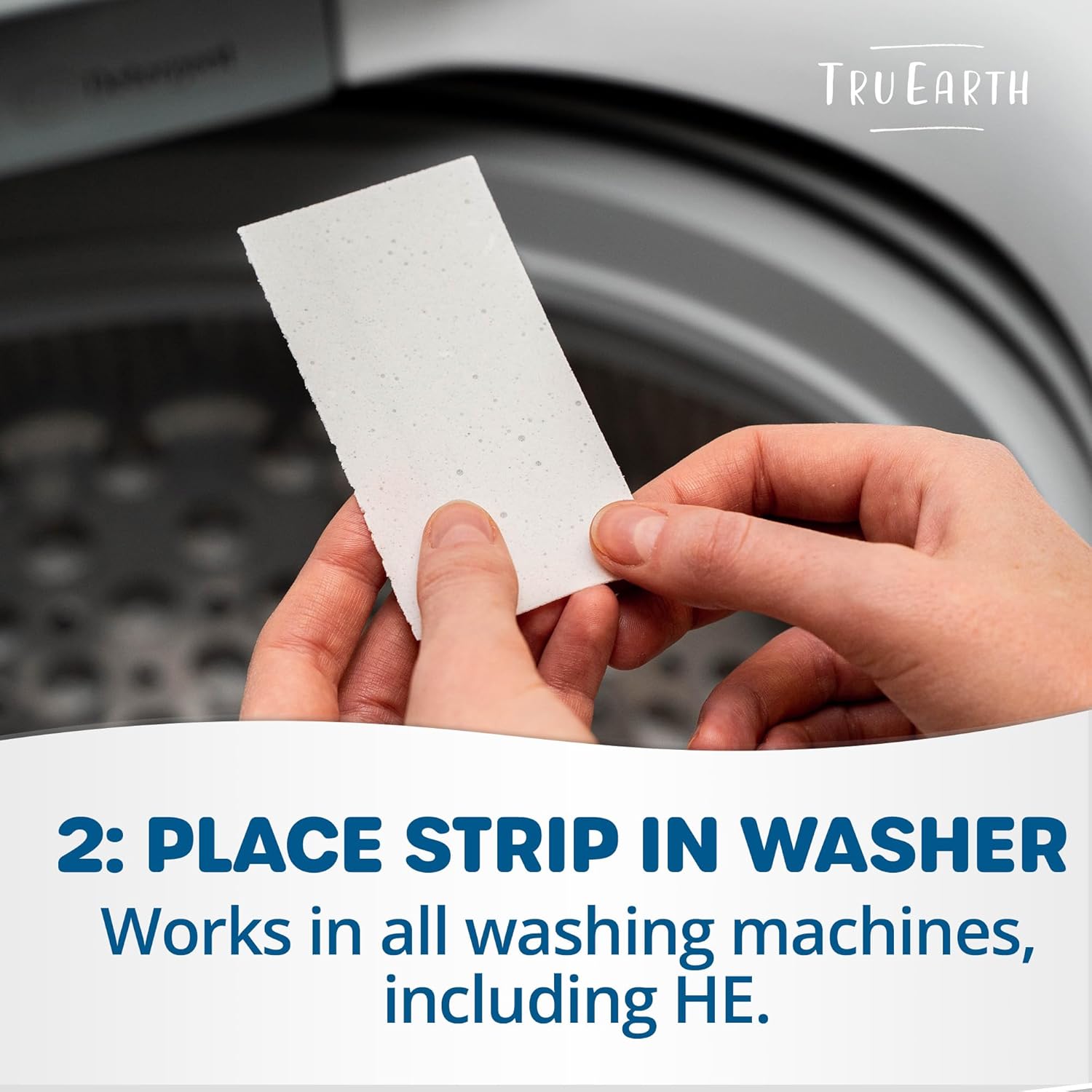 Tru Earth Platinum - Heavy Duty Laundry Detergent Sheets - Up to 128 Loads (64 Count), Fresh Linen