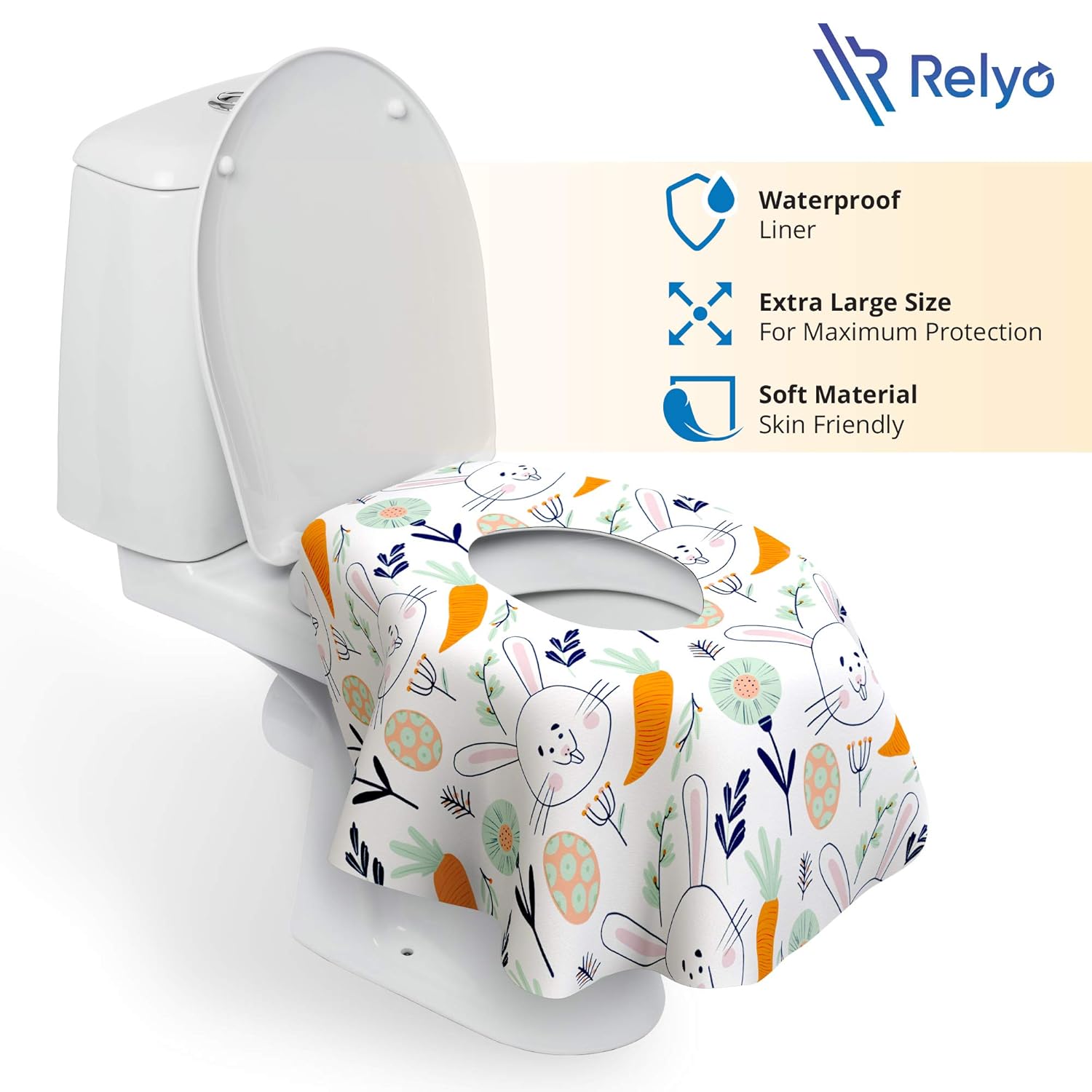 Disposable Toilet Seat Cover for Travel – 20 Pack with Covers Wrapped in Sets of 2, Non-Flushable