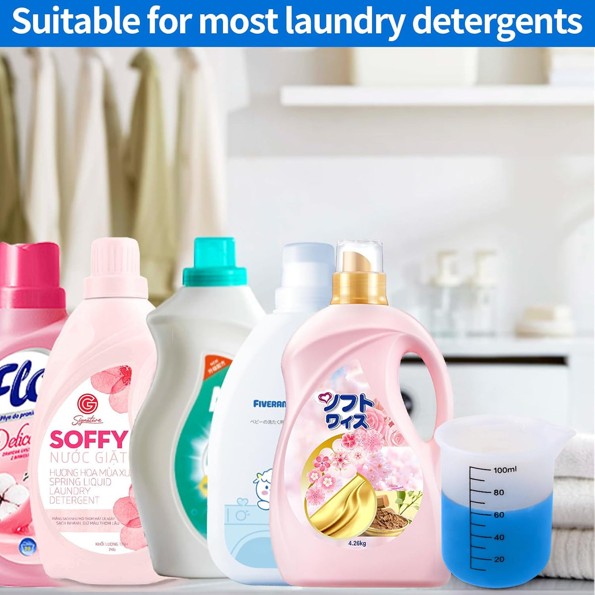 Laundry detergent cup,silicone laundry detergent measuring cup,washable laundry measuring cup for