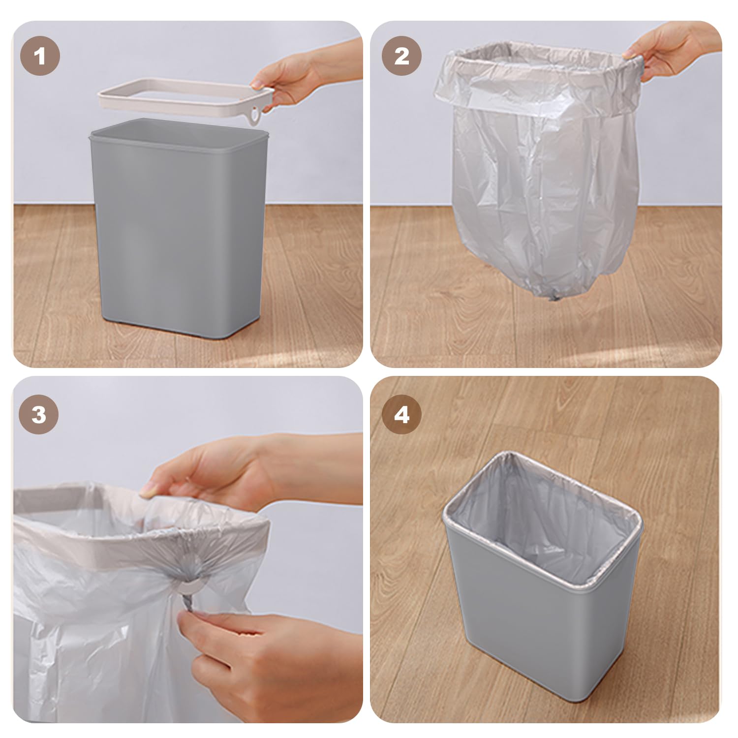 Yatmung 2.5 Gallon Motion Sensor Trash Can - Automatic Trash Can Touchless - Smart Trash Bin with
