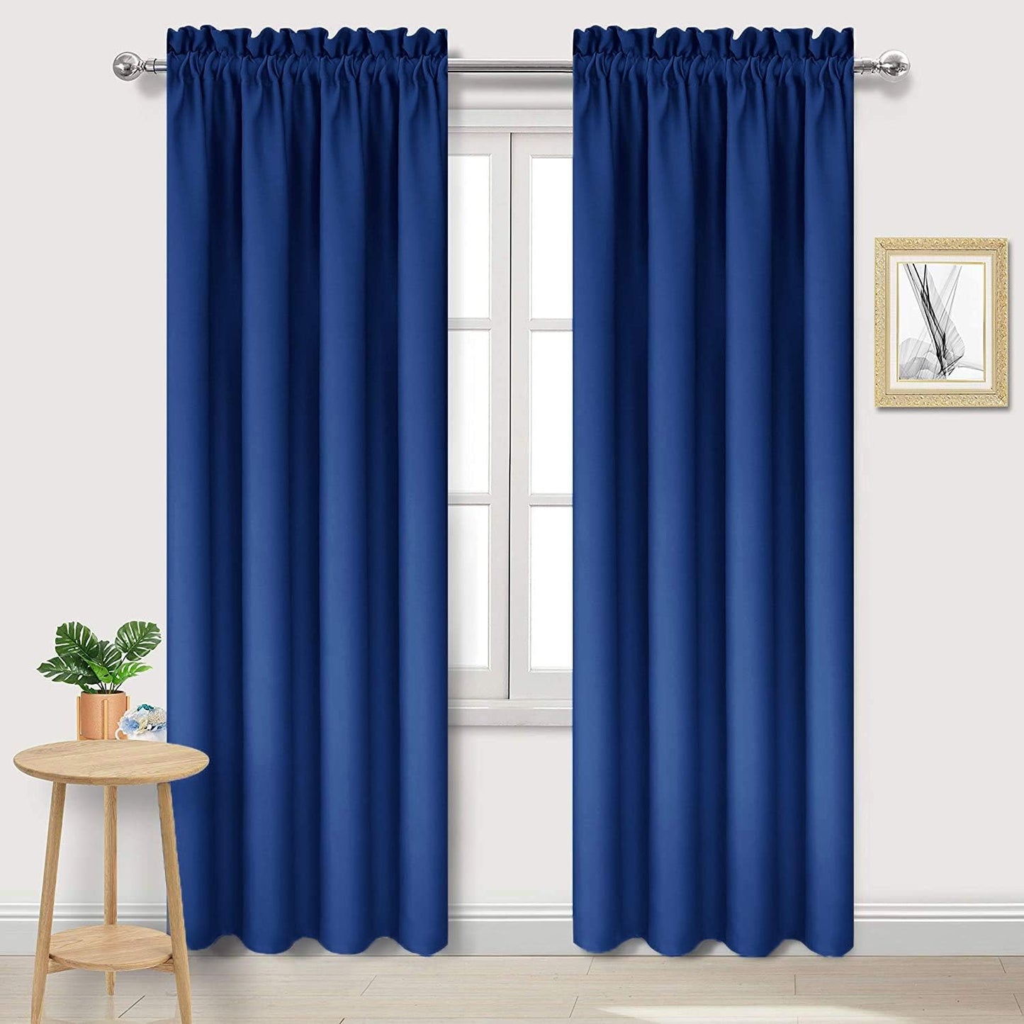 DWCN Blackout Curtains Room Darkening Thermal Insulated Bedroom Curtains Window Curtain Panels, 38