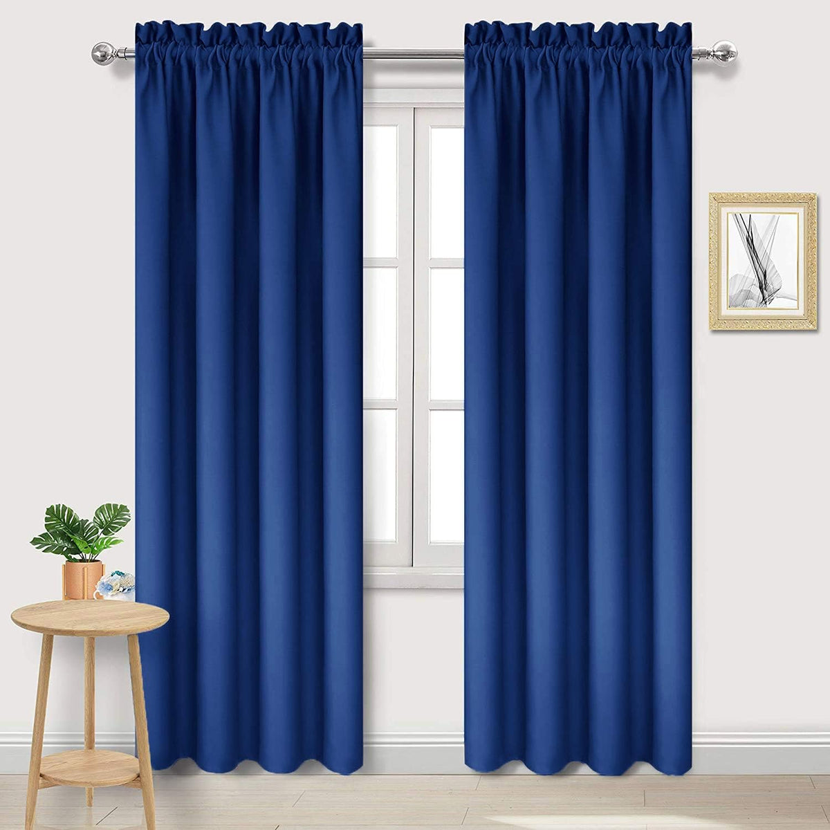 DWCN Blackout Curtains Room Darkening Thermal Insulated Bedroom Curtains Window Curtain Panels, 42