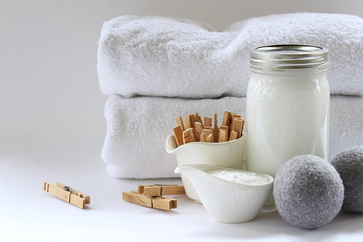 NATURAL THINGS Alpaca Wool Dryer Balls, Fabric Softener Balls, Anti Static, Reduce Energy Cost &