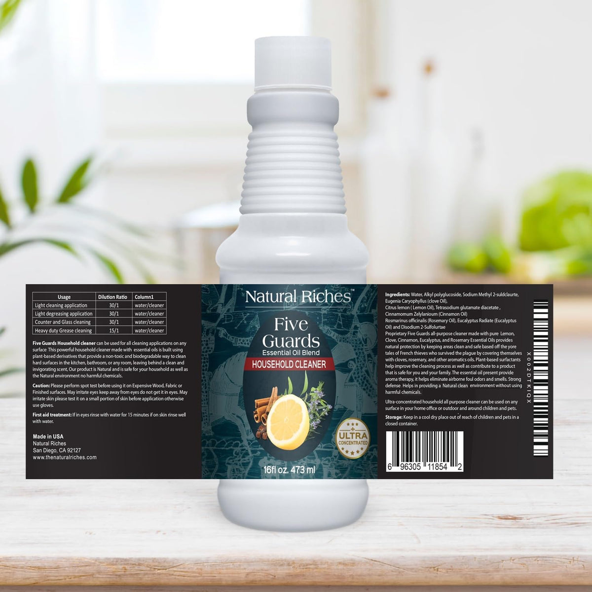 Natural Riches Household Cleaner Concentrate Five Guards from The Tales of French stories of