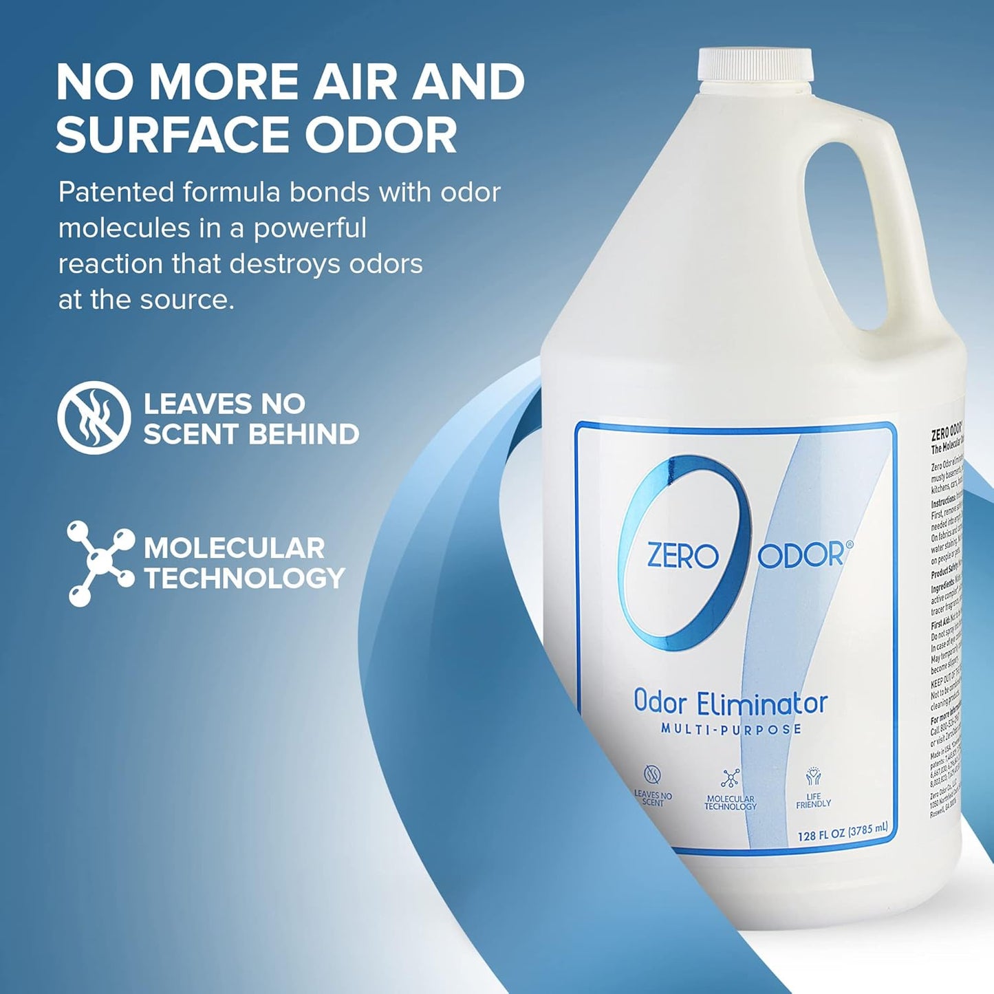 Zero Odor - Multi-Purpose Strong Odor Eliminator for Home, Office, Car, Bathroom, Hotel, Room