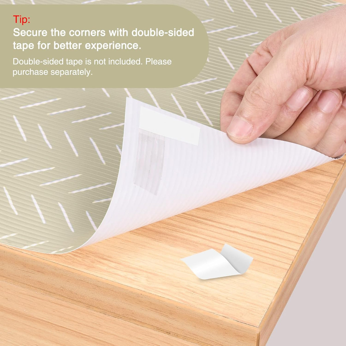 Glotoch Premium Non Slip Shelf Liner, Non Adhesive Drawer Liner, Waterproof Shelf Liners for