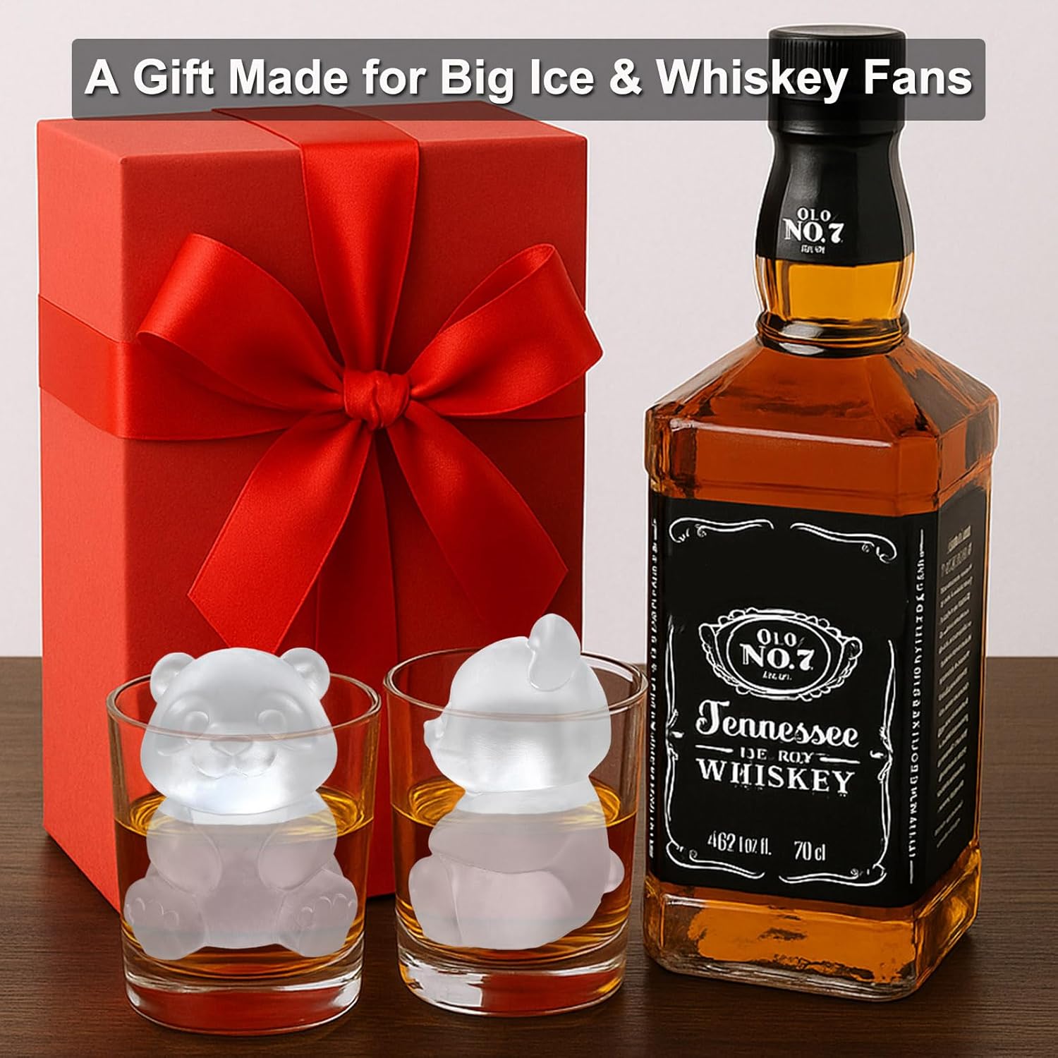 3D Panda Ice Cube Silicone Molds Tray for Whiskey, Cocktail, Drink Decor, Bar; Rich Details. Cute