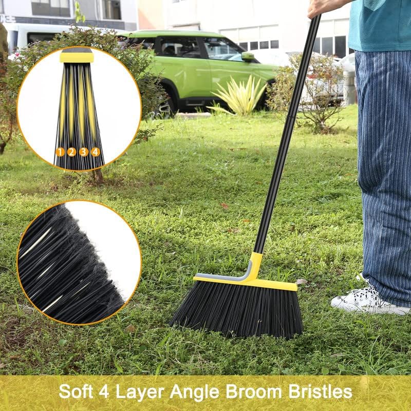 KeFanta Outdoor Broom for Floor Cleaning,58" Heavy-Duty Commercial Broom for Sweeping Concrete