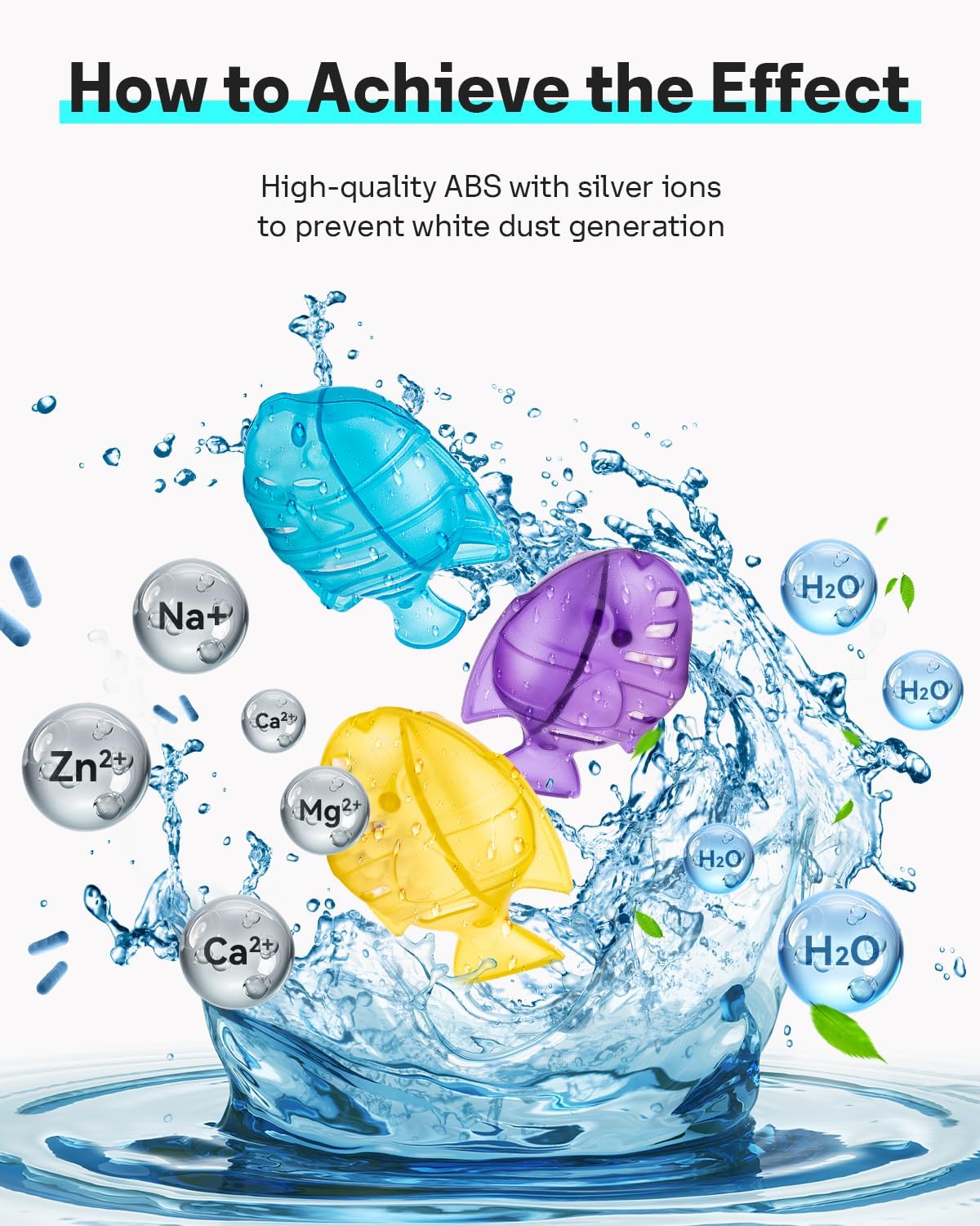 Leemone Humidifier Cleaning Fish for Humidifiers & Fish Tanks, 10 Pack Humidifier Cleaner, Purifies