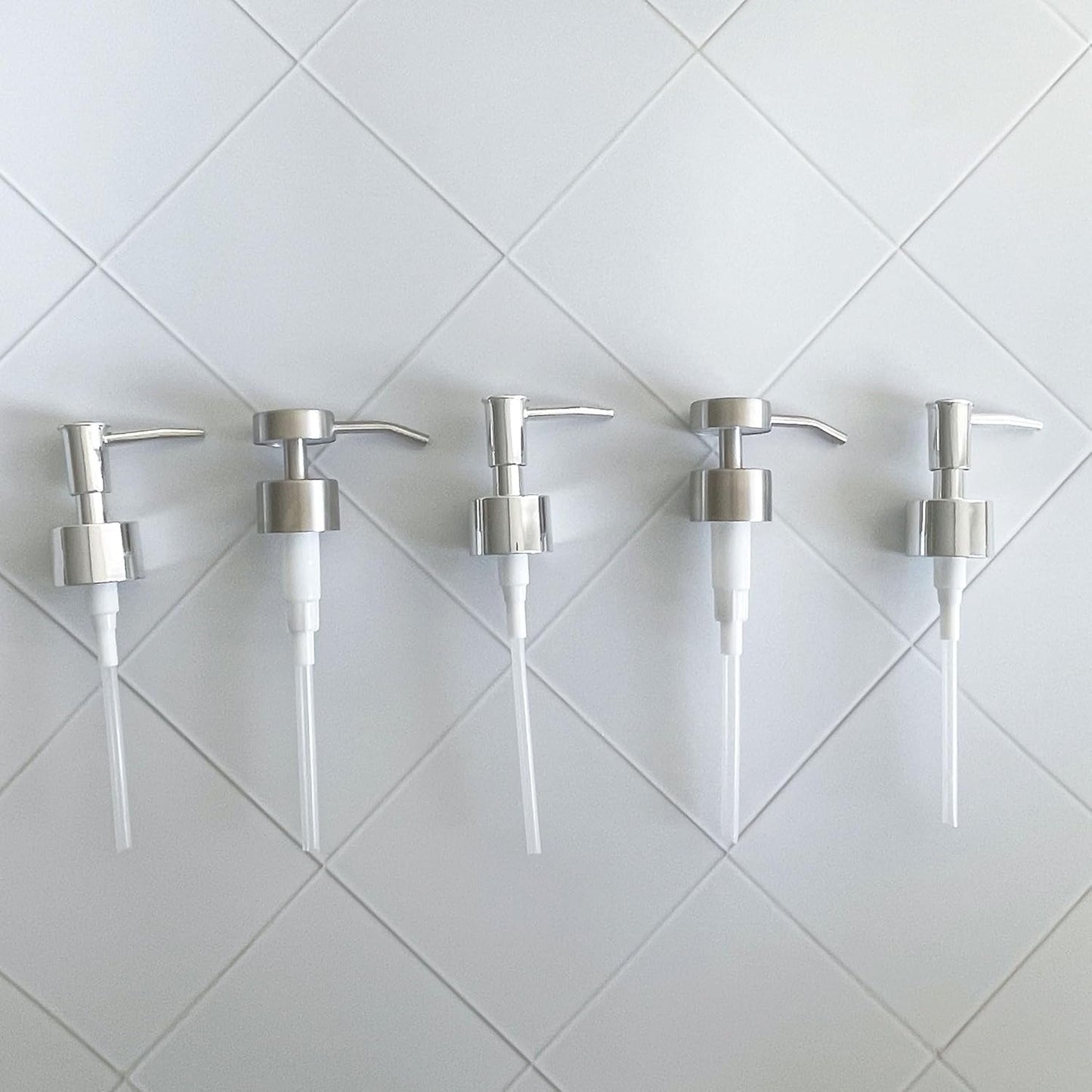 Soap Dispenser Pump Head Replacement 3 Pack, 28/400 Threads Standard Size, for Bathroom and Kitchen