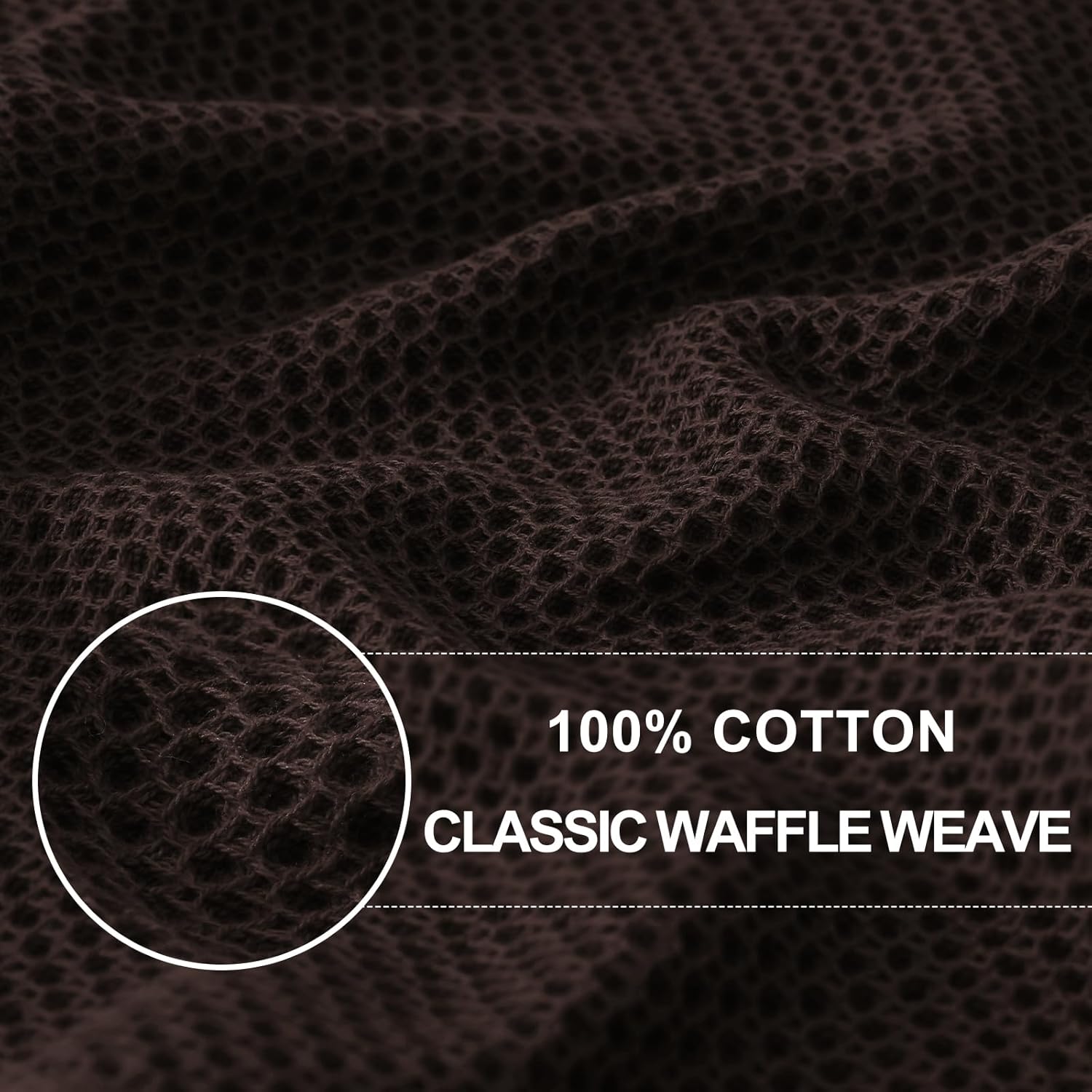 Homaxy 100% Cotton Waffle Weave Kitchen Dish Cloths, Ultra Soft Absorbent Quick Drying Dish Towels