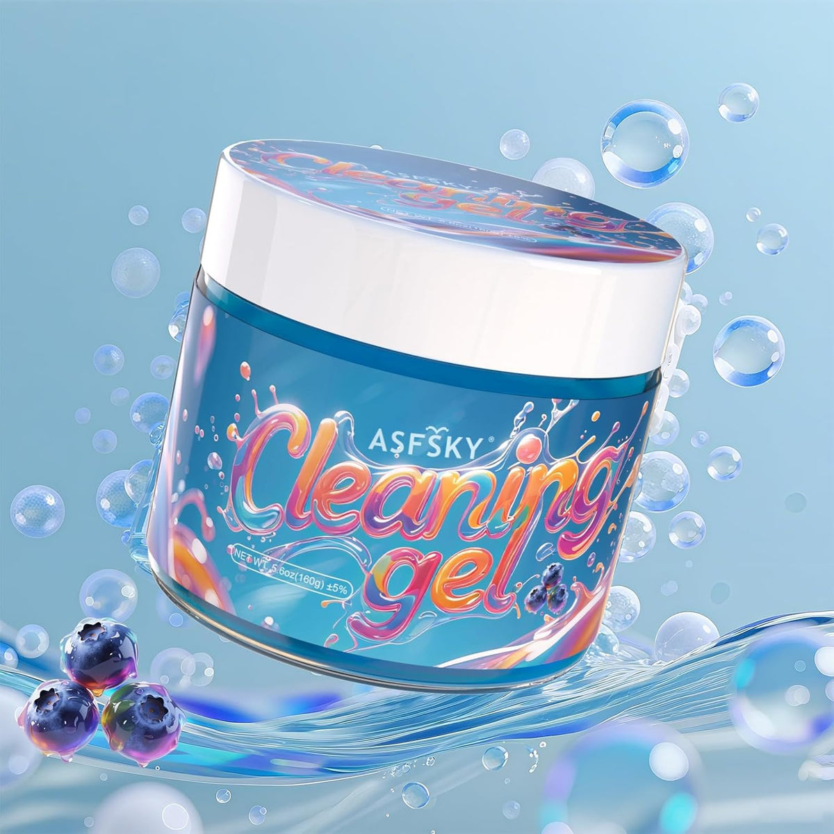 ASFSKY Car Cleaning Gel (Blue,Blueberry) Cleaning Putty Universal Dust Cleaning Car Interior