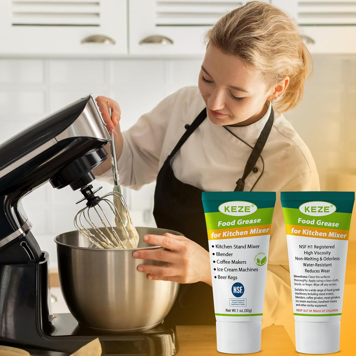 Keze Food Grade Lubricant Grease Espresso Machine Grease Sanitary Lubricant for Mixer, Meat
