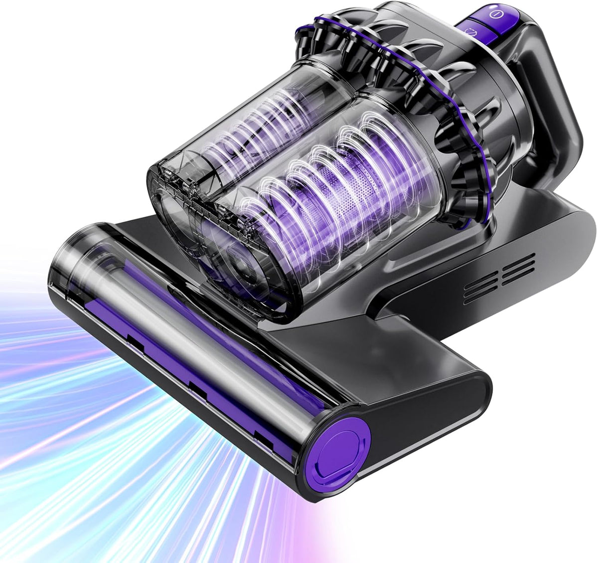 Mattress Vacuum Cleaner, 16Kpa Bed Vacuum Vleaner 253.7nm UV-C Light, 145°F Heat, HEPA Filter &