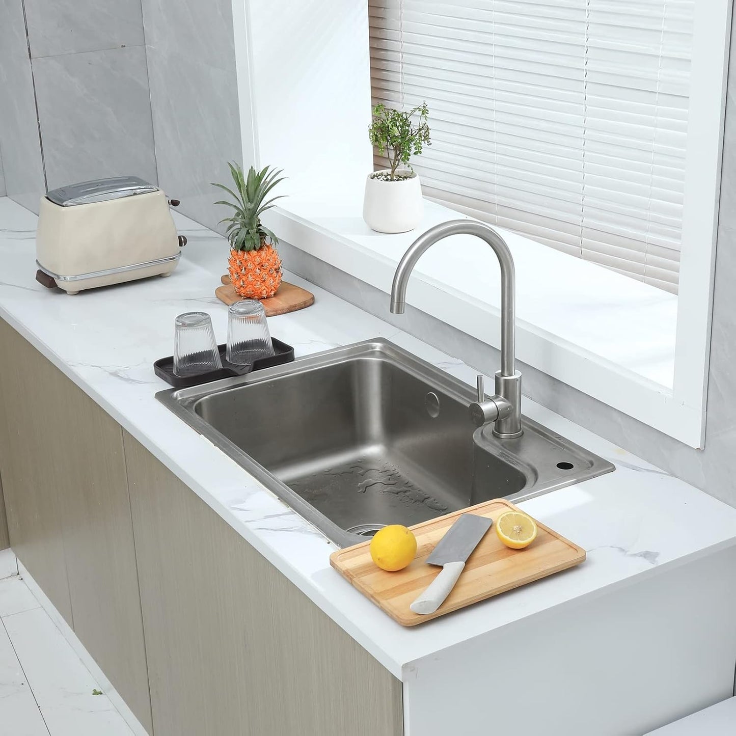 Silicone Bathroom Soap Dishes with Drain Spout-Bathroom and Kitchen Sink Organizer,Sponge
