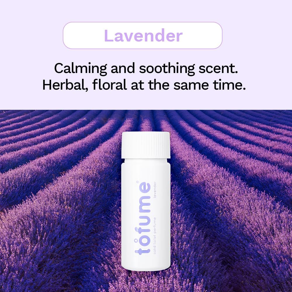 Effervescent Bathroom Air Freshener - Floral Lavender - Toilet Deodorizer, Bathroom Odor