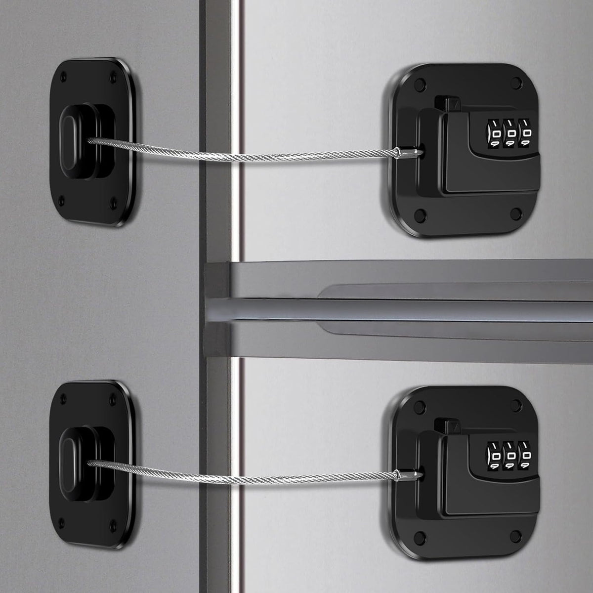 Refrigerator Lock, Combination Lock for Refrigerator Cabinets, Drawers, Heavy Duty Fridge Lock