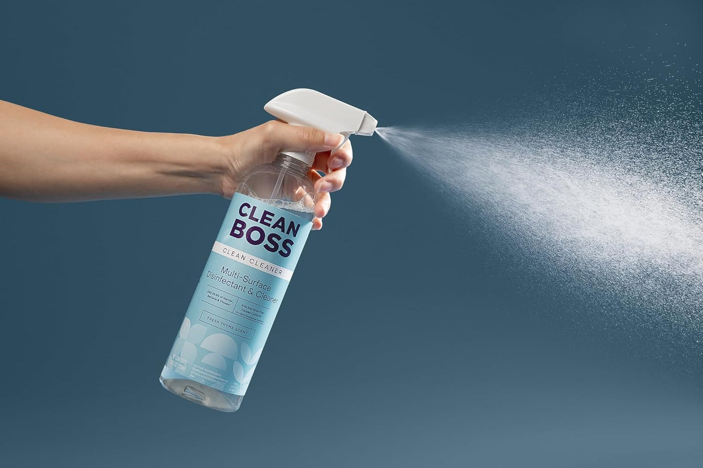 CleanBoss Botanical Disinfectant - 24 oz (Pack of 2) - Multi-Surface Cleaner - Kills 99.9% of Germs