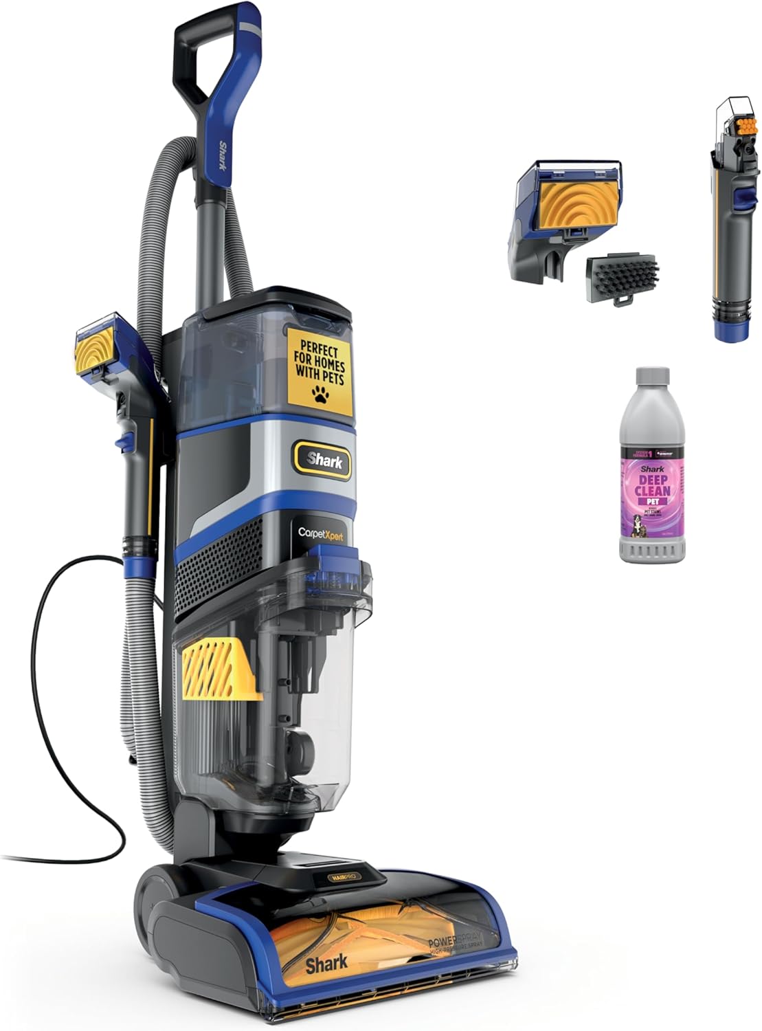 Shark CarpetXpert HairPro Upright Carpet, Area Rug & Upholstery Cleaner with Spot & Stain Remover