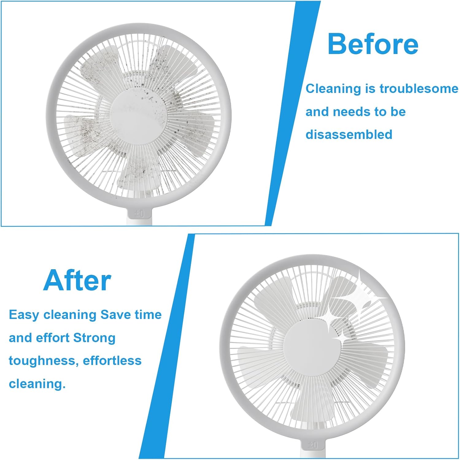 4 Pcs Cobweb Duster, Bendable Fan Duster, Plastic Fan Cleaner Brush,Microfiber Head Dusting Brush