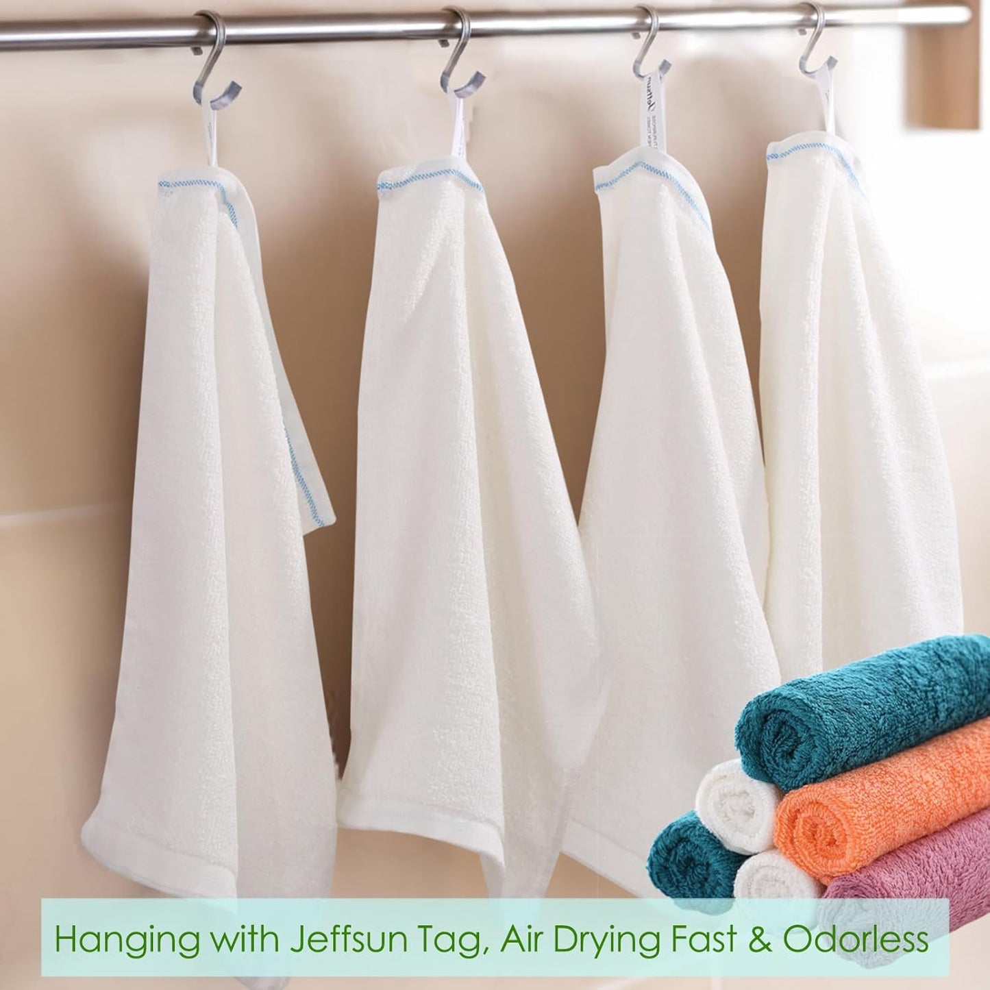 Dish Cloths 6 Pack, 10x14 inch Small Kitchen Washcloths for Washing Dishes, Lint Free Fast Dry