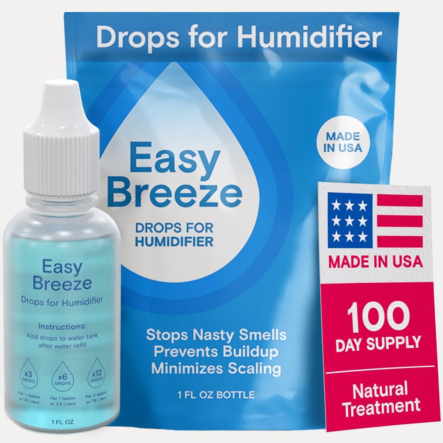 Humidifier Cleaner Drops for All Makes & Models - Made in USA Humidifier Treatment for Peak