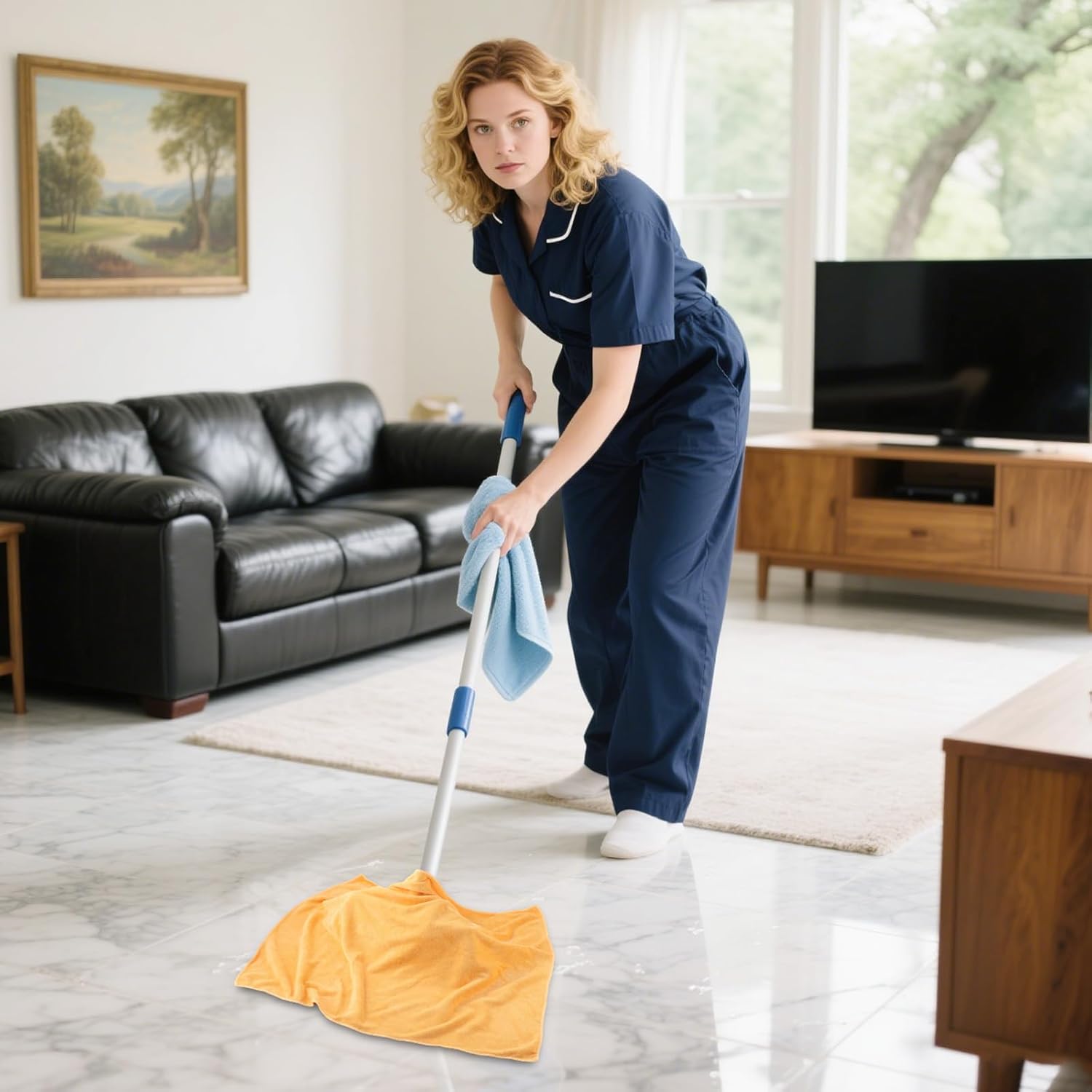 6 Pack Extra Large Microfiber Cleaning Cloths 20"x30", Lint-Free Reusable Towels for Home, Glass