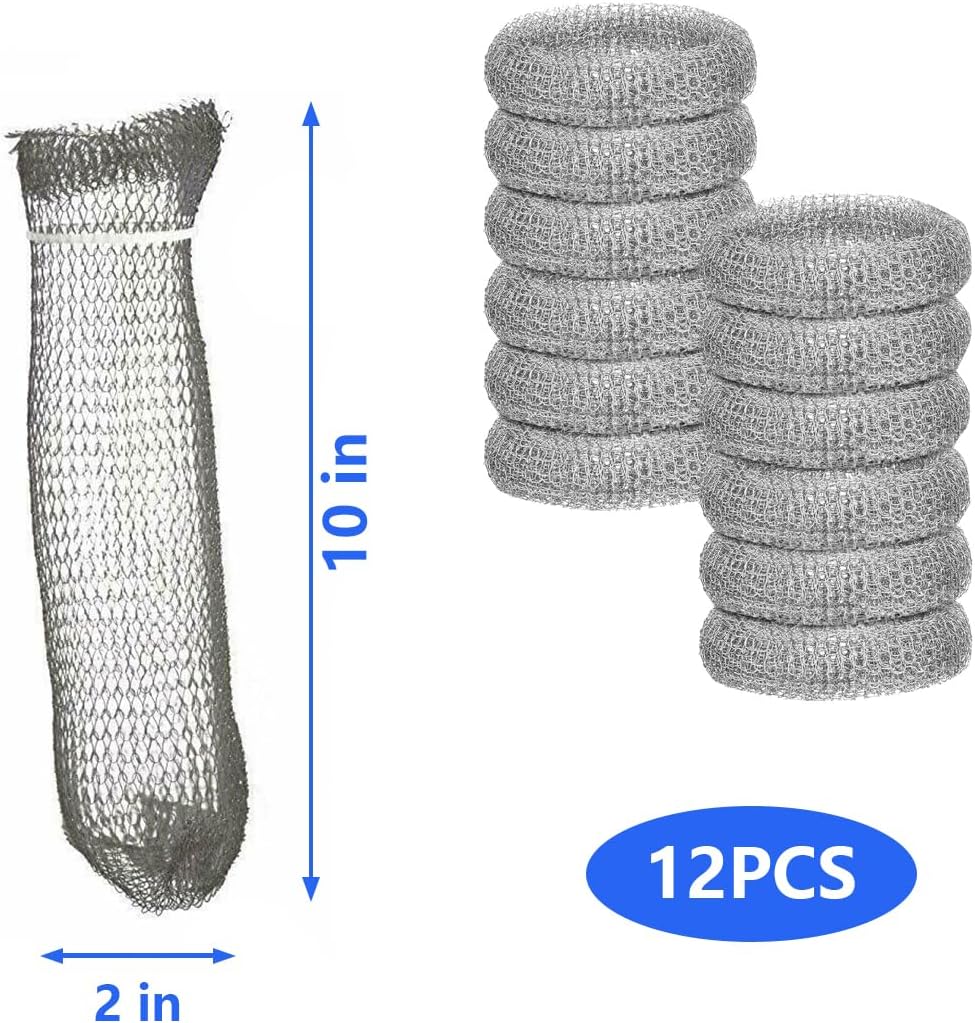 Stainless Steel Lint Traps for Washing Machine Drain Hose – Mesh Filter with Cable Ties for Laundry