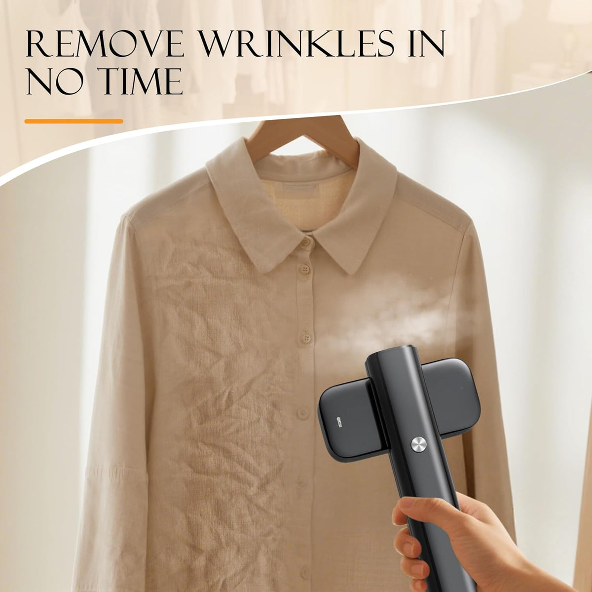 Steamer for Clothes, Portable Handheld Garment Steamer for Fabric Wrinkles Remover, 15s Fast
