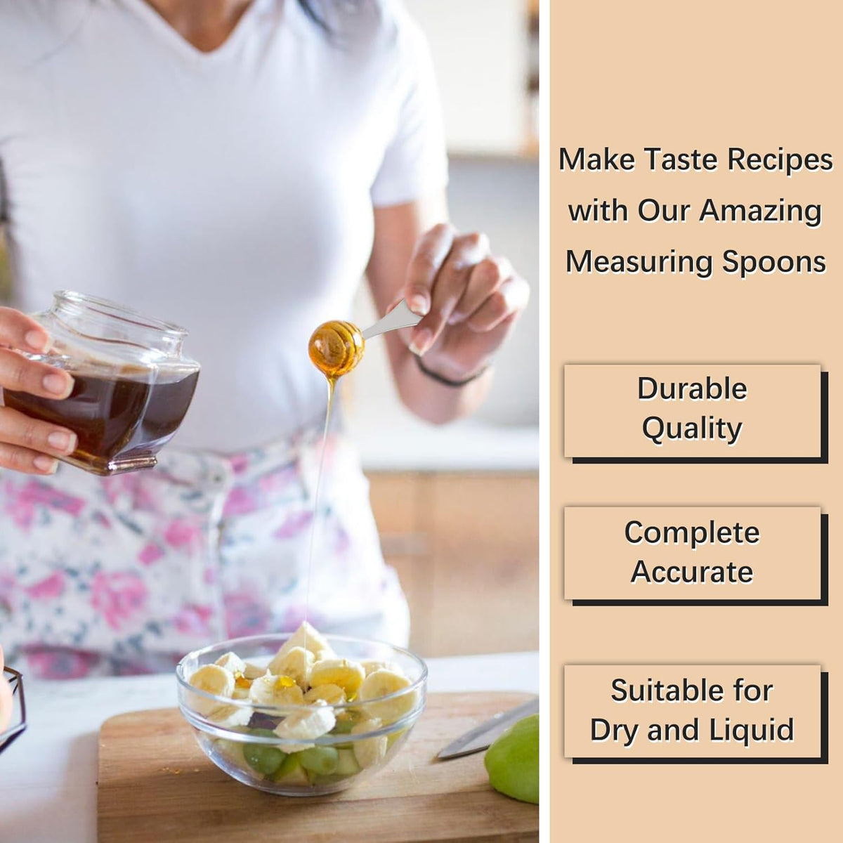 1PCS 1tbsp(3tsp, 15 ml) Single Measuring Spoon, Stainless Steel Individual Teaspoon, Metal Measure