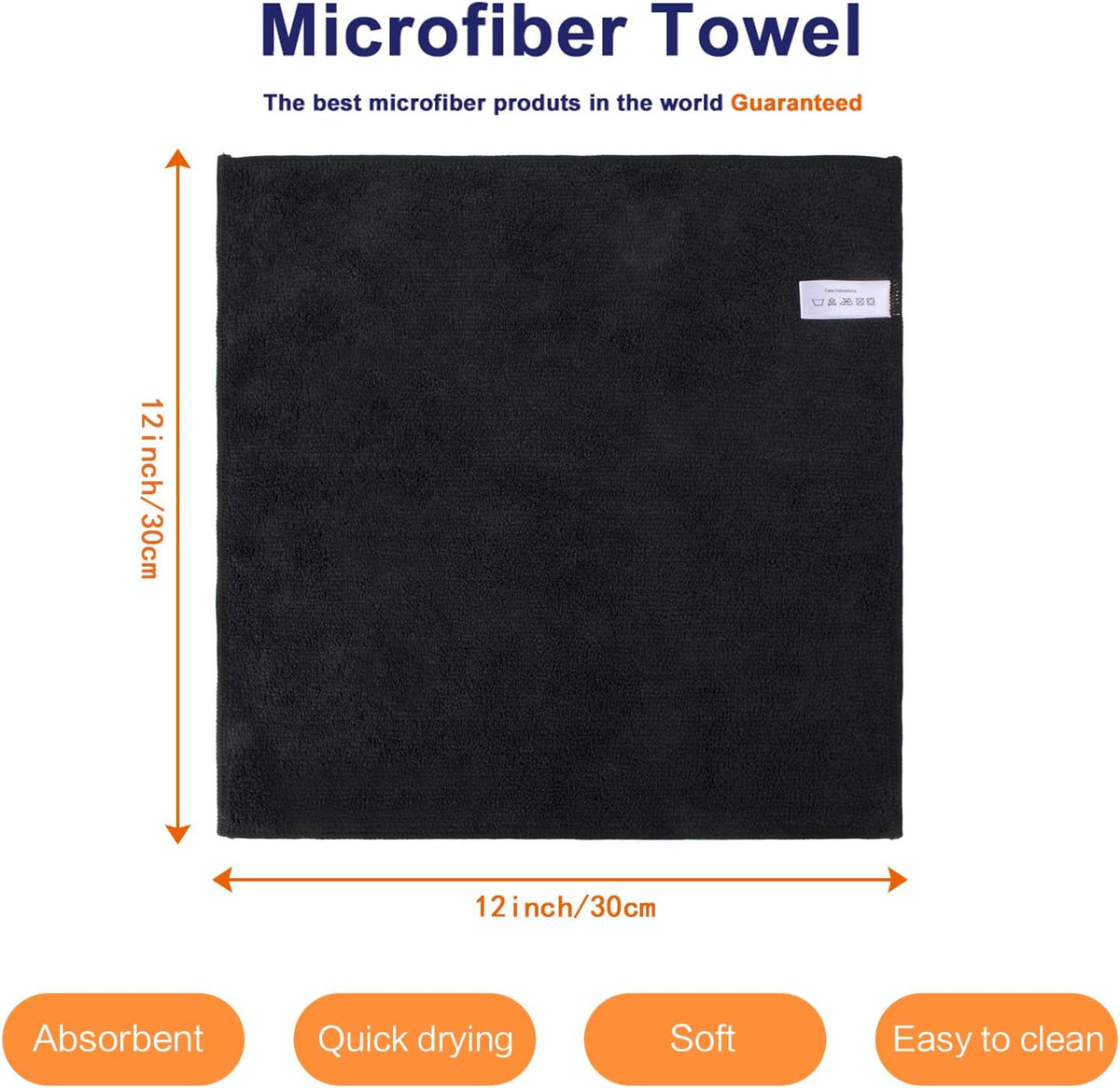 KinHwa Microfiber Dish Cloths for Washing Dishes Ultra Absorbent Dish Rags Fast Drying Kitchen Wash