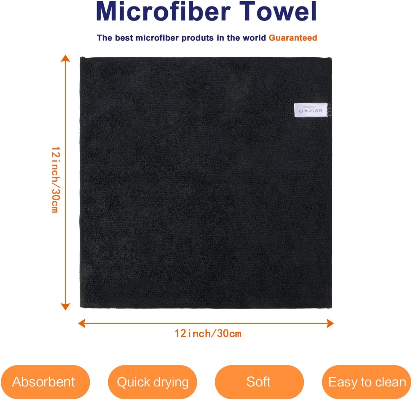 KinHwa Microfiber Dish Cloths for Washing Dishes Ultra Absorbent Dish Rags Fast Drying Kitchen Wash