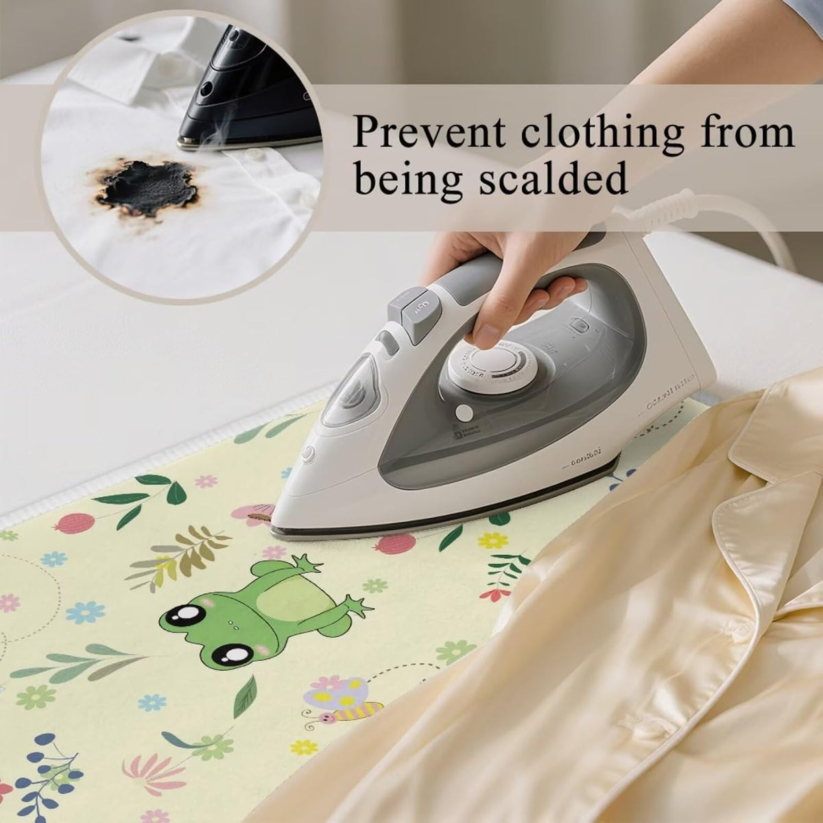 Ironing Mat Ironing Board Pad Heat Resistant, Portable, Quilting & Travel Blanket 32 x 16 Inch Cute