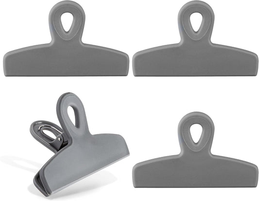 COOK WITH COLOR Bag Clips - Heavy Duty Chip Clip and Refrigerator Magnet Clips for Food Storage
