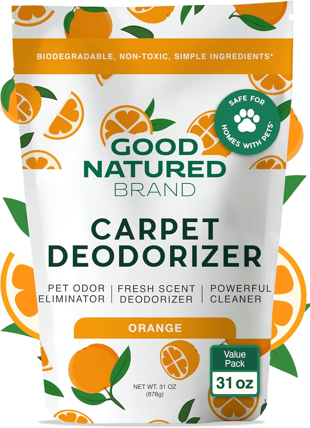 Good Natured Brand | Carpet Deodorizer & Freshener Powder | 31 oz Pet Odor Eliminator for Strong