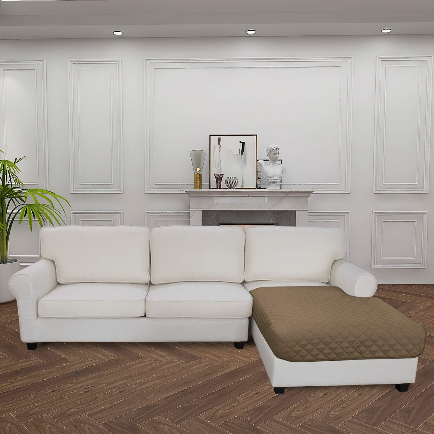 Easy-Going Sectional Couch Covers for Dogs L Shape Sofa Cover Reversible Sofa Slipcover Chaise