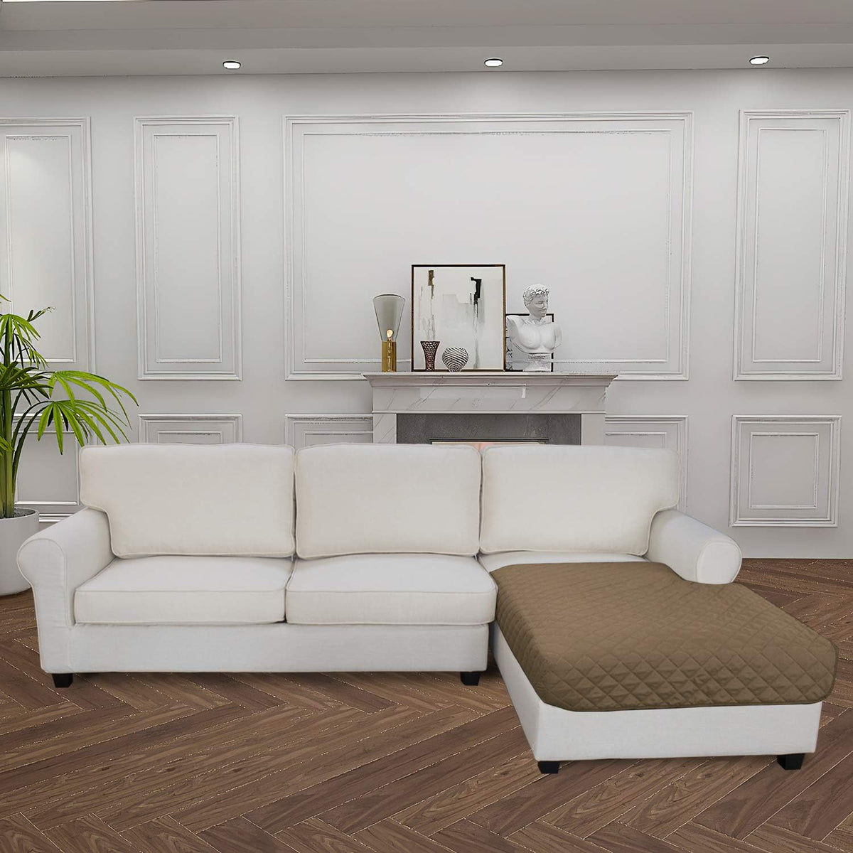 Easy-Going Sectional Couch Covers for Dogs L Shape Sofa Cover Reversible Sofa Slipcover Chaise