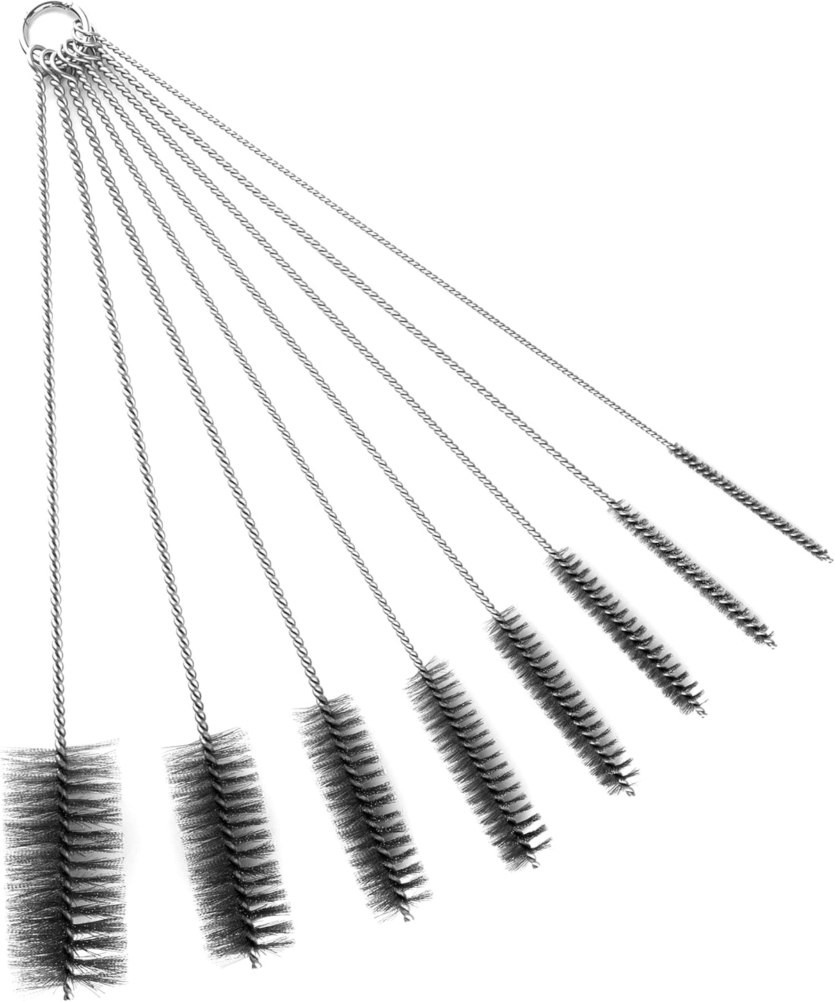 16 Inch Extra Long Pipe Cleaning Brush Set Stainless Steel Bristles, Stainless Steel Pipe Brush