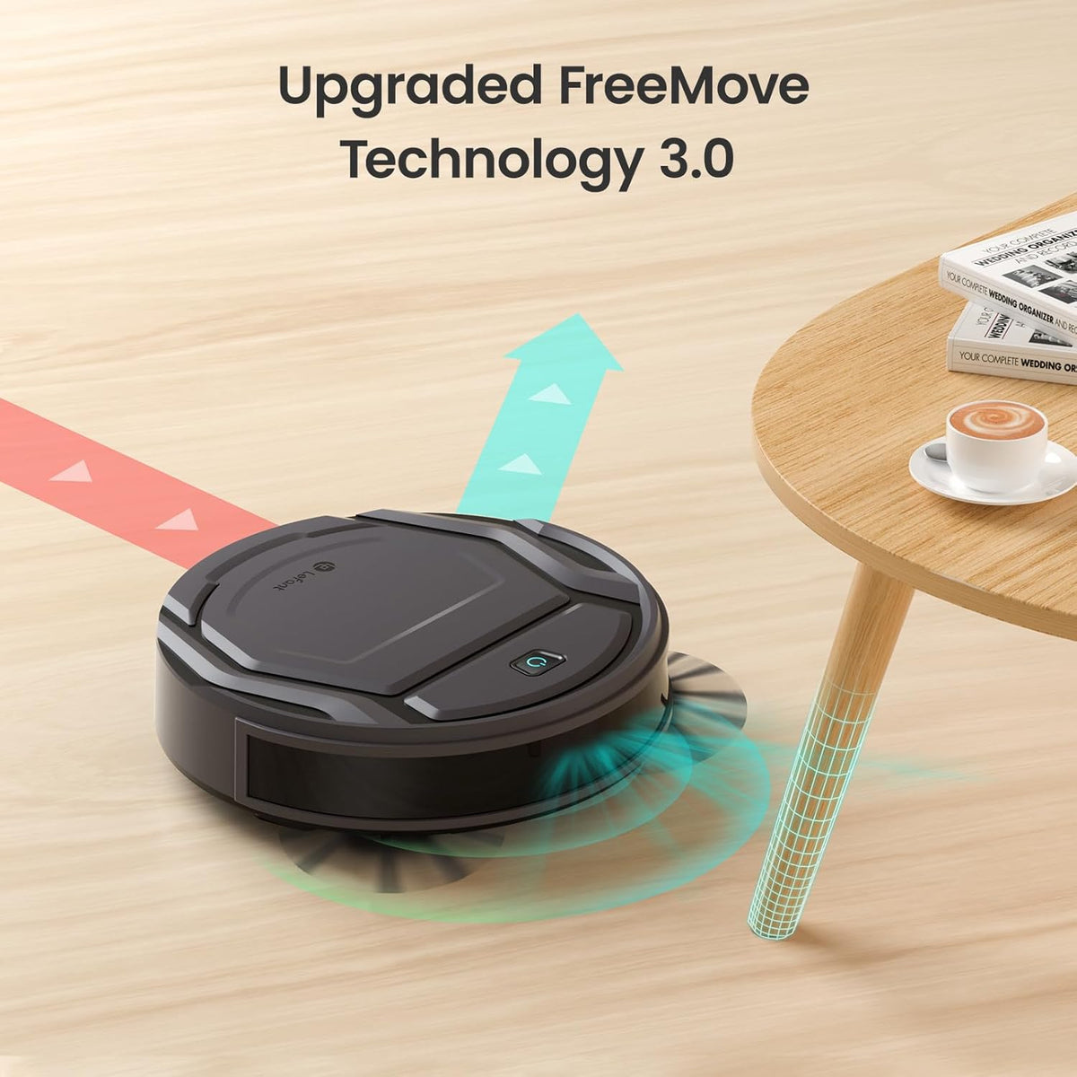 Lefant M210P Robot Vacuum, Powerful Suction, Quiet, Ultra-Slim, 120 Mins Runtime, Self-Charging