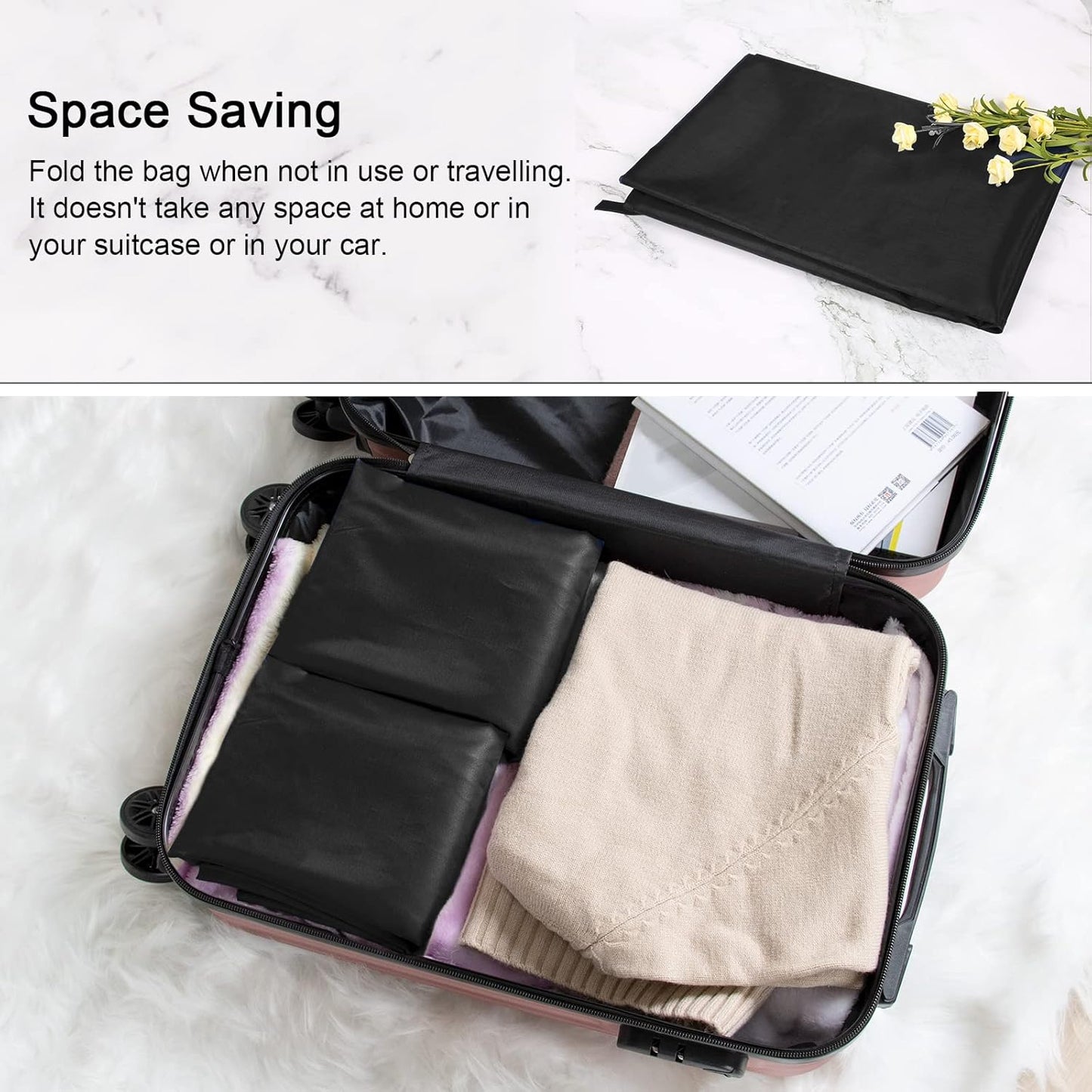 Polecasa Heavy Duty Large Laundry Bag with 130gsm Tear Resistant Fabric and Handles, Easy to Carry