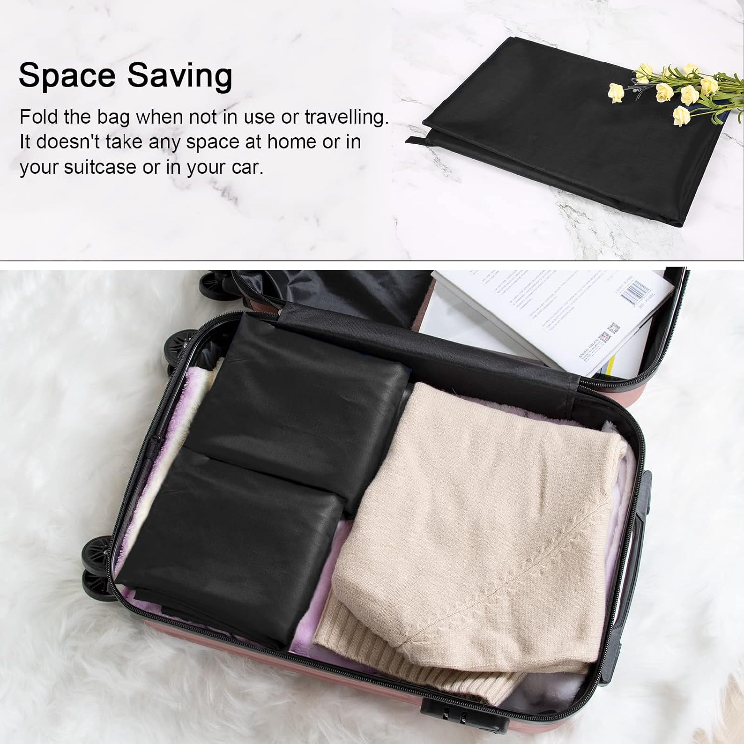 Polecasa Heavy Duty Large Laundry Bag with 130gsm Tear Resistant Fabric and Handles, Easy to Carry