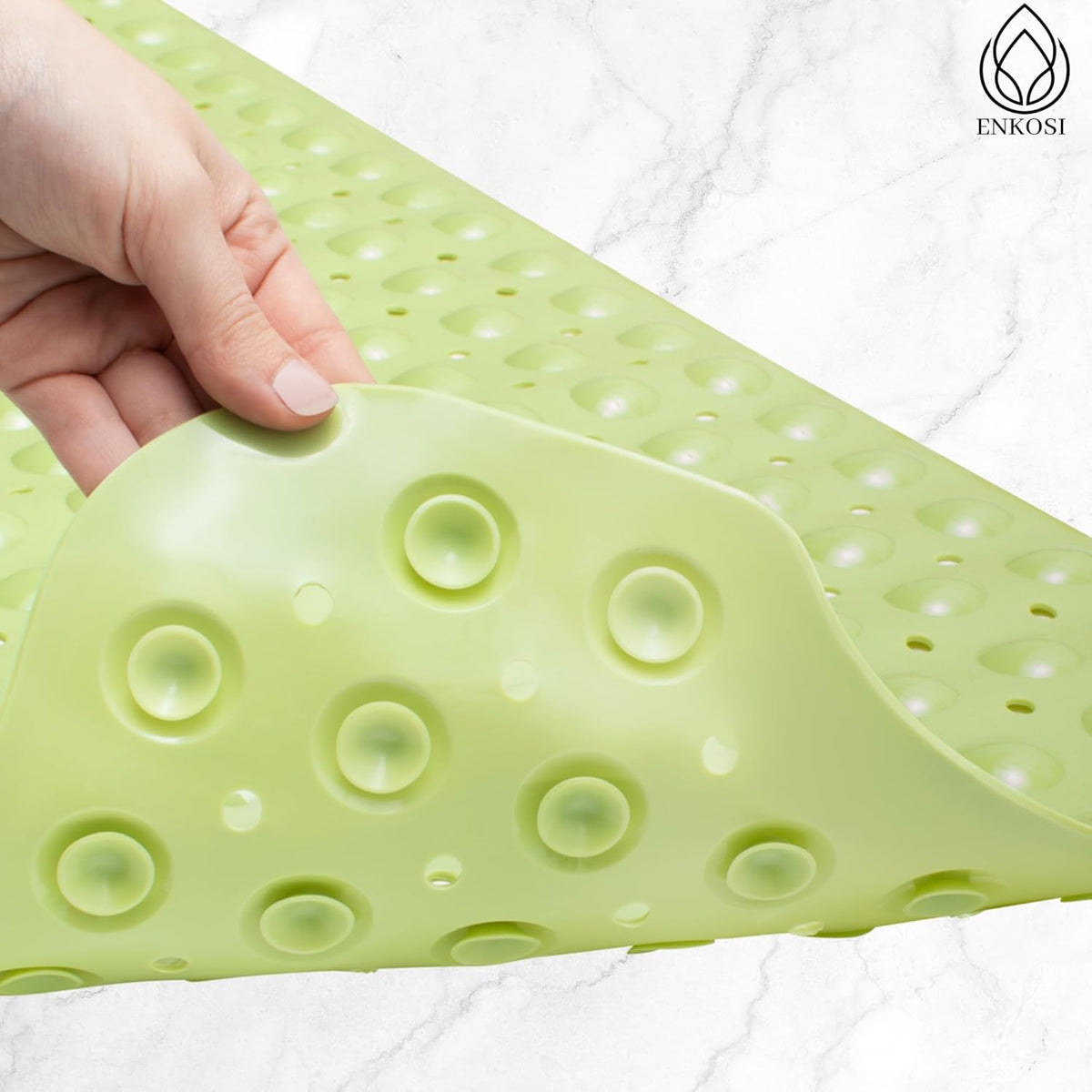 ENKOSI Bath Mat - Large Non Slip Bathtub & Shower Mat - Extra Long 40 x 16 Inch Bathroom Mats for
