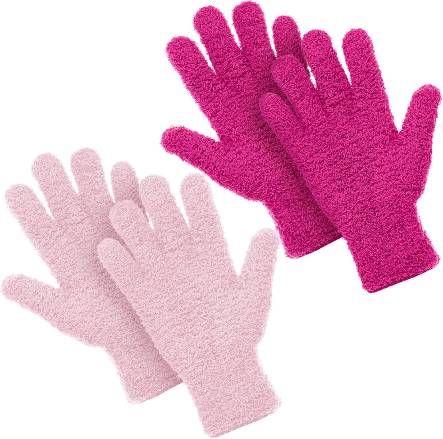 Patelai 2 Pairs Microfiber Gloves for plants Dusting Cleaning Glove Mittens House Cars Blinds