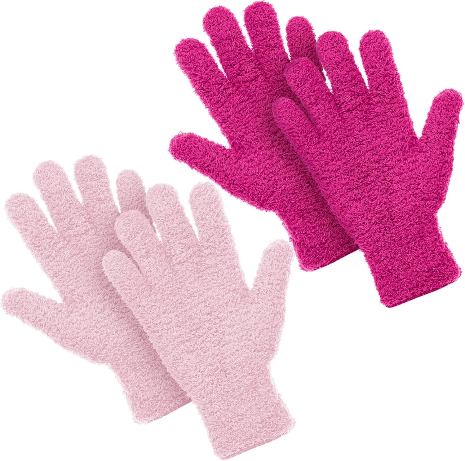 Patelai 2 Pairs Microfiber Gloves for plants Dusting Cleaning Glove Mittens House Cars Blinds