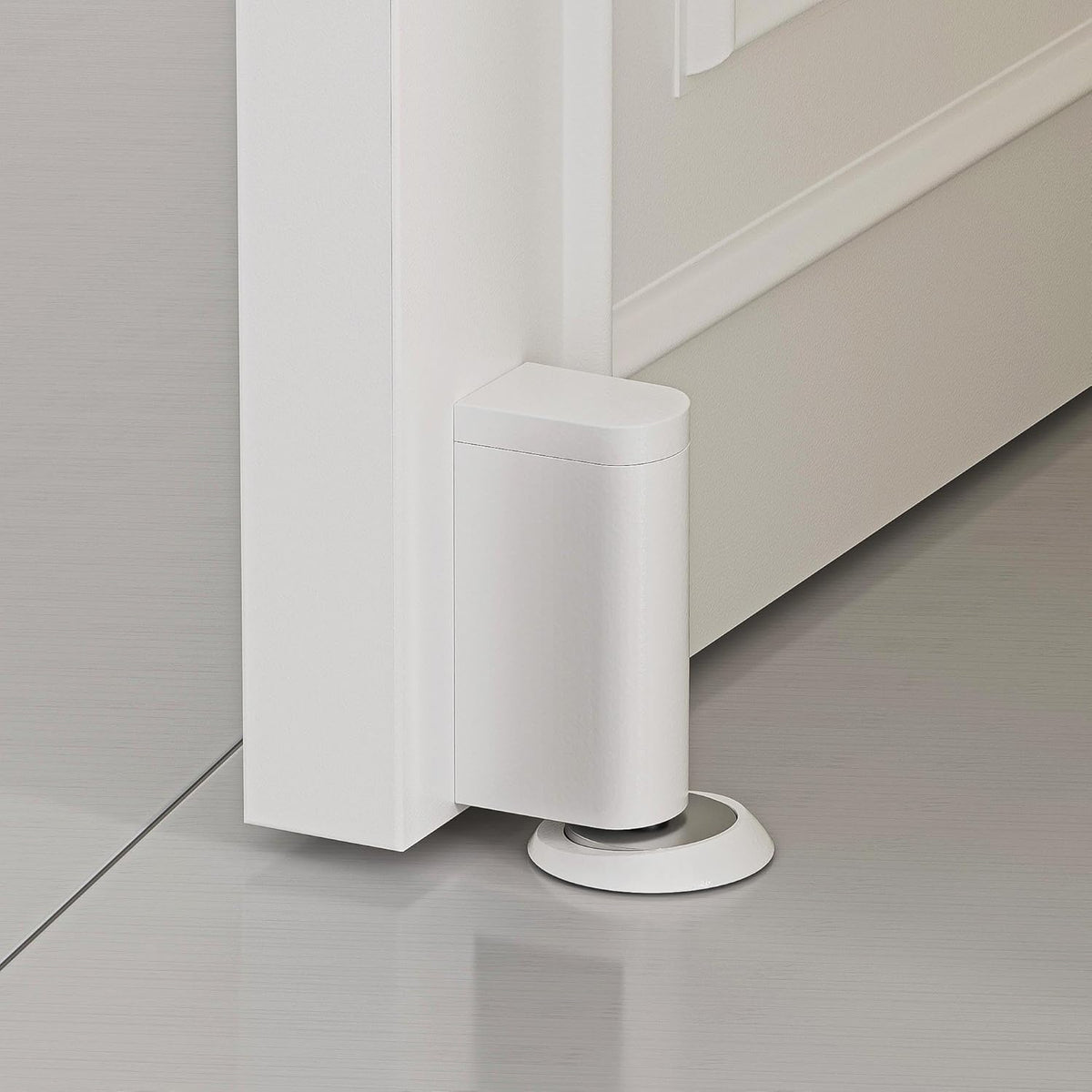 Windproof Magnetic Door Stoppers, 0-0.78" Stroke Mechanical Doorstop, No-Hole Flooring Door Suction