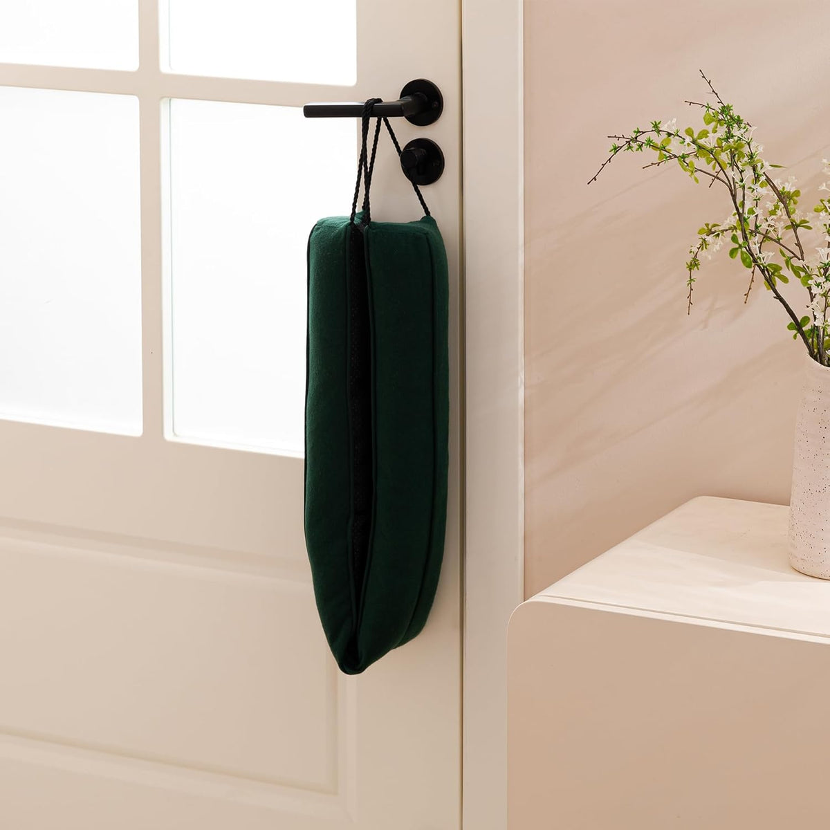 Sunolga 38" Door Draft Stopper Blocks Hot and Cold Air with Removable Washable Cover for Gaps Up to